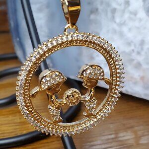 Mother's Day Necklace - Two Boys Holding Ball